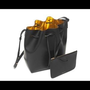RARE Mansur Gavriel Bucket Bag - Black/Oro